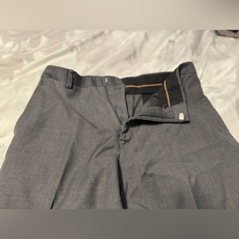 Men’s grey Like new dress pants. Joseph A Bank. 34x30 - Picture 9 of 13